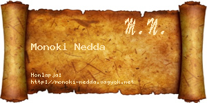 Monoki Nedda névjegykártya